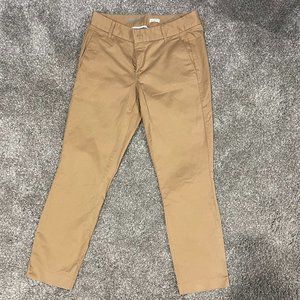J. Crew Stretch Frankie cropped khaki pants size 6